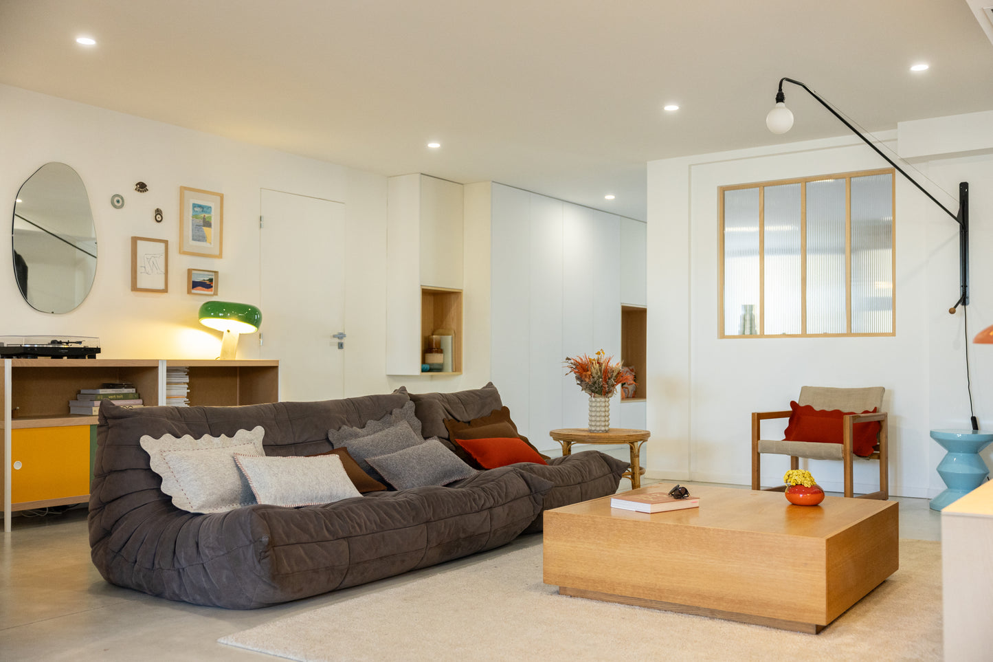 Coussin "Coixi" Taupe chiné