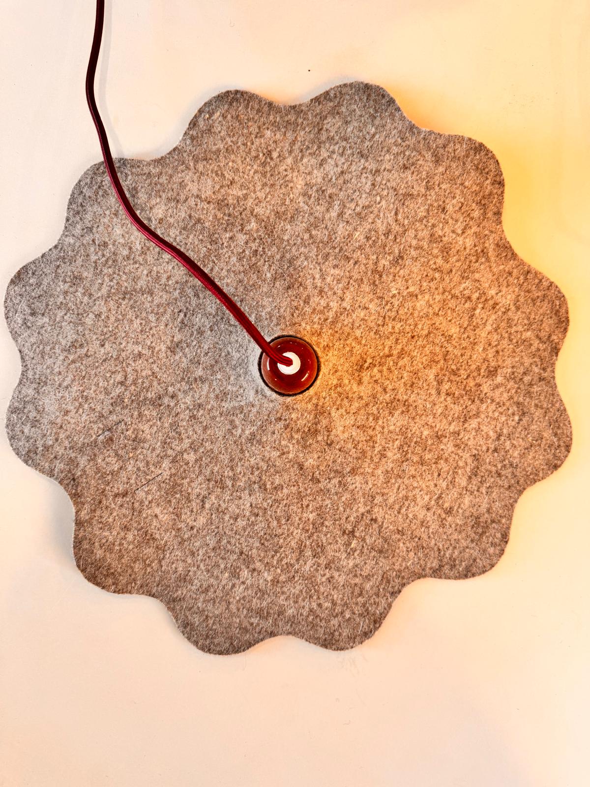 Suspension Wavy Taupe chiné