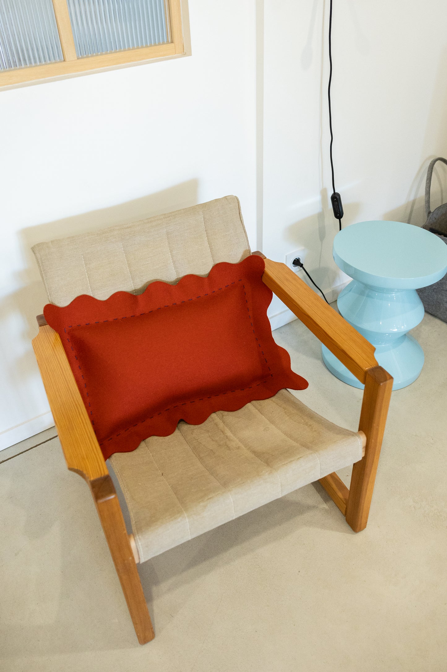 Coussin Festo Orange sanguine