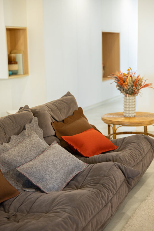 Coussin Festo Taupe chiné