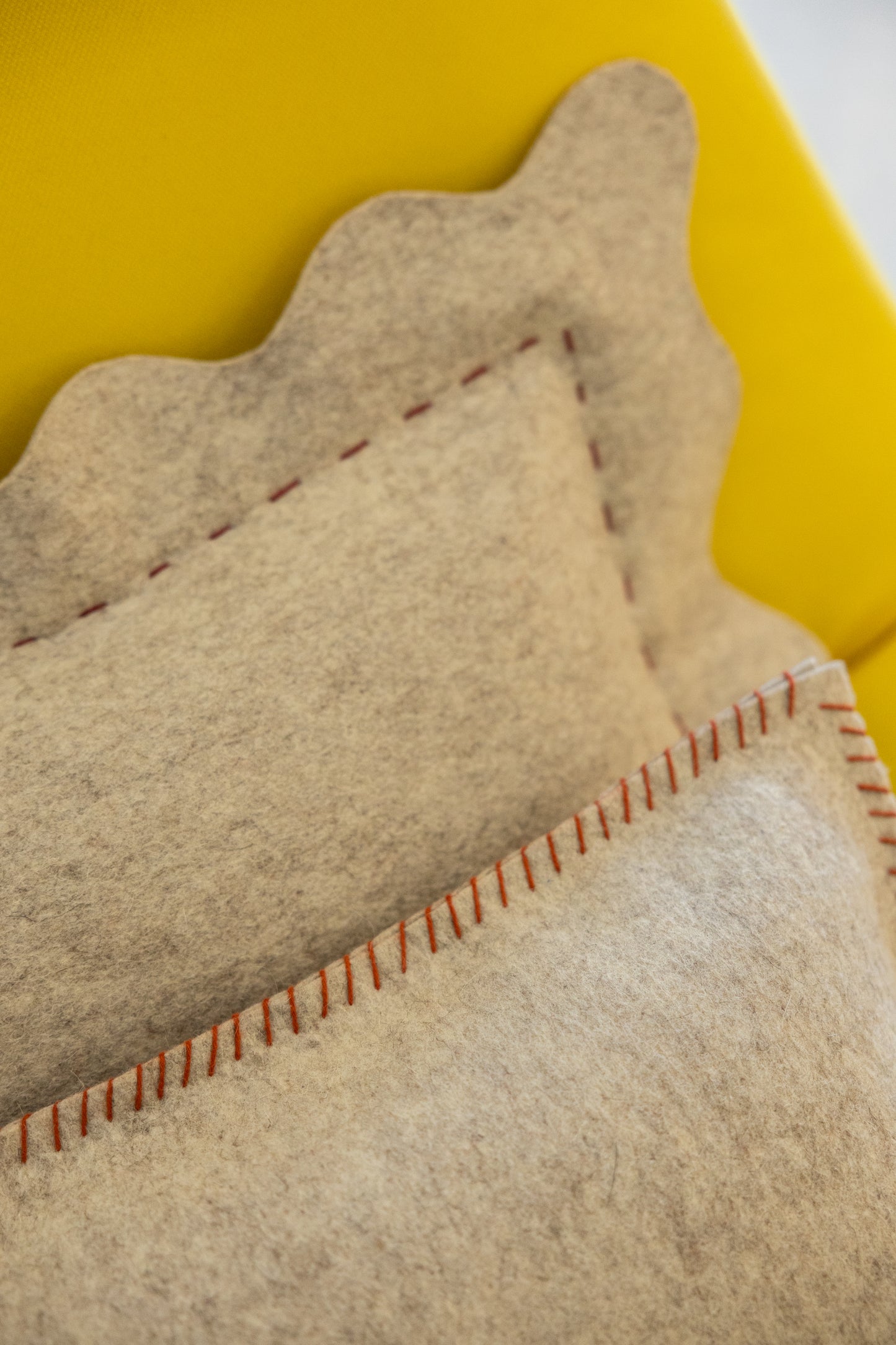 Coussin "Coixi" Beige chiné