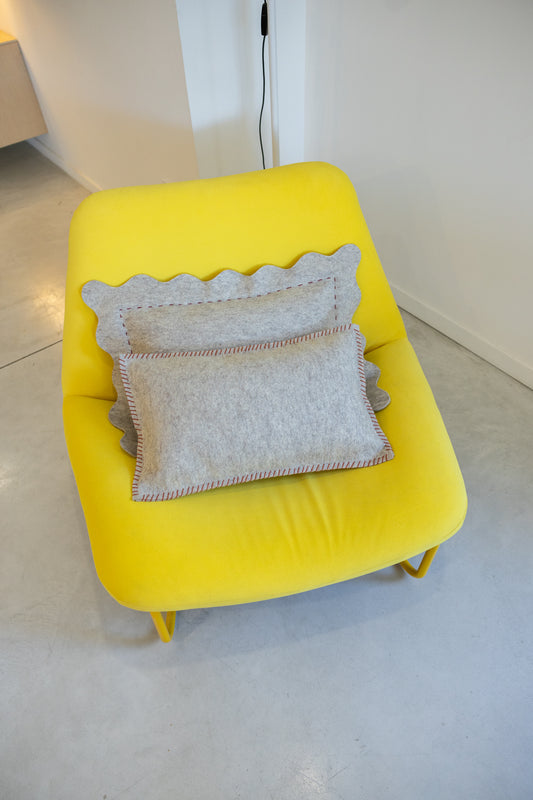 Coussin "Coixi" Beige chiné