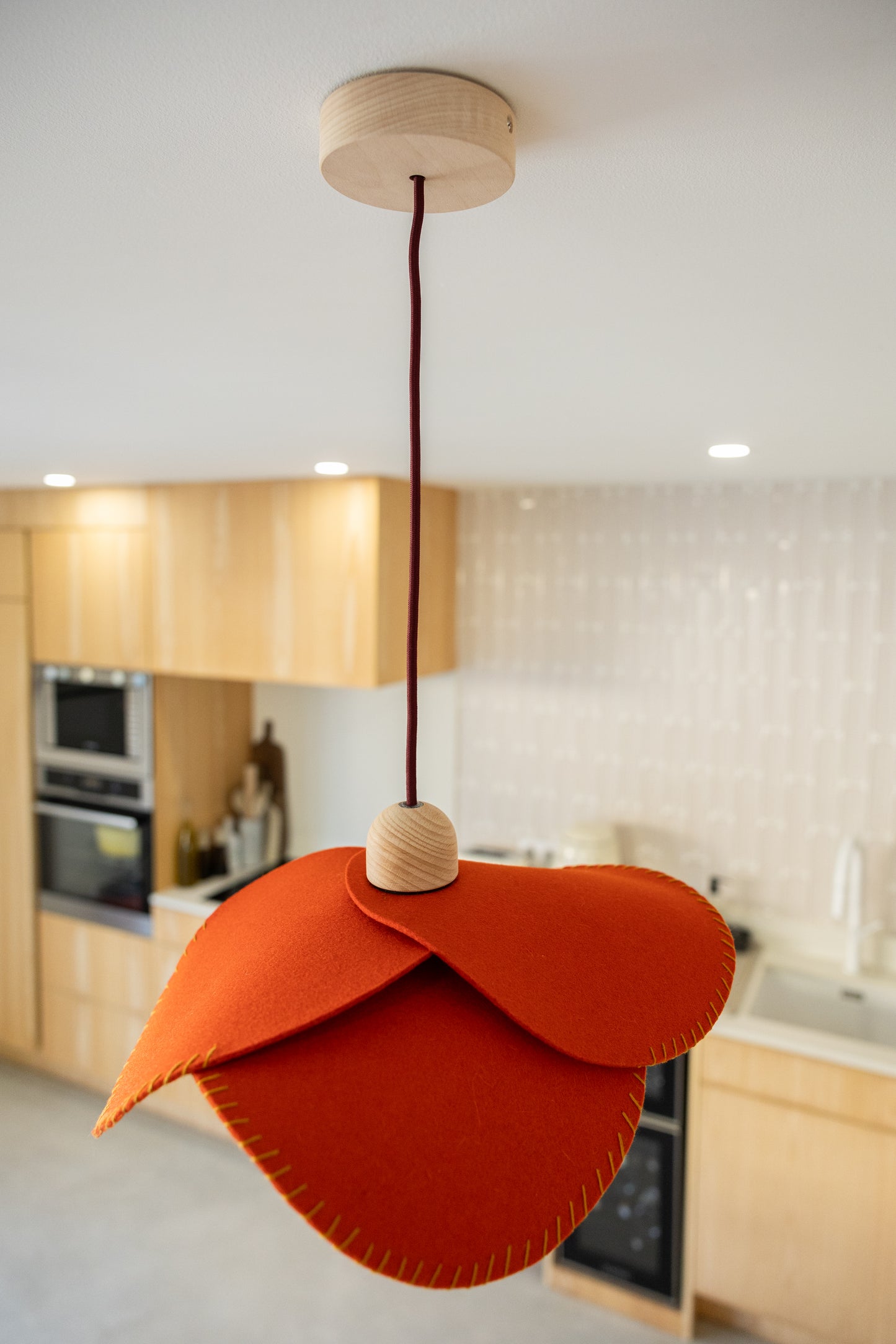 Suspension Flower Orange sanguine