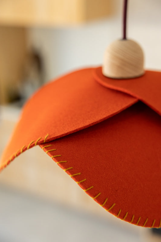 Suspension Flower Orange sanguine