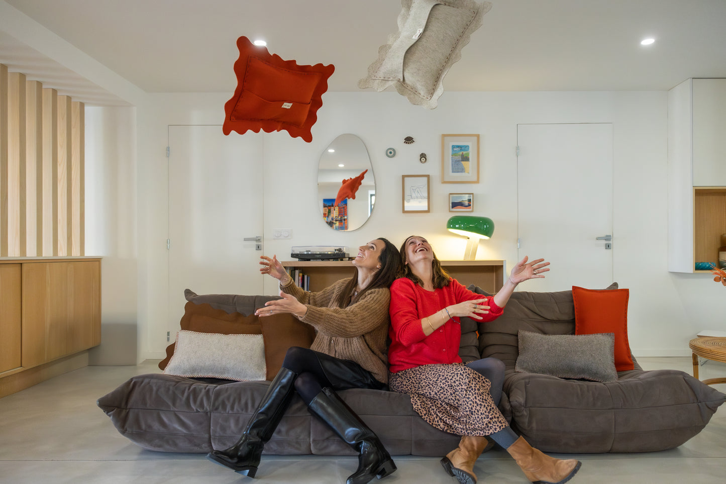 Coussin Festo Orange sanguine