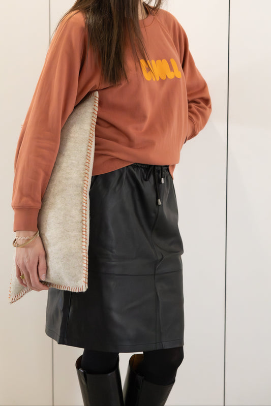 Sweat CHILL femme Terracotta